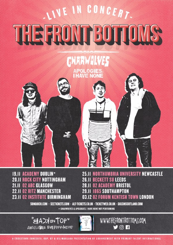 Image result for the front bottoms uk tour